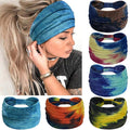 Wide Headbands for Women Knotted No Slip Head Bands Soft Turban Headband Hair Accessories Boho African Solid Color Head Wraps for Women Yoga Workout Pack of 6
