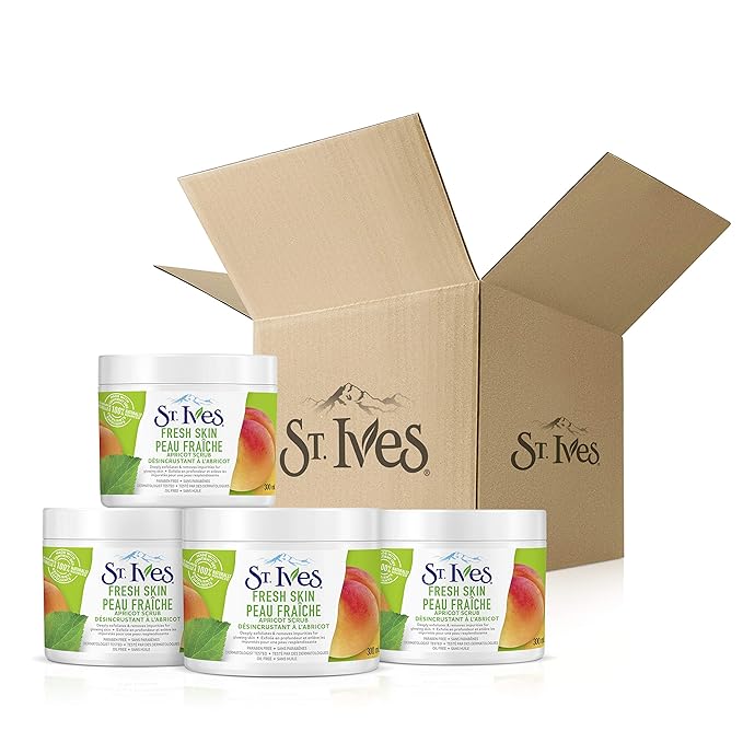 St. Ives Fresh Skin Facial Scrub 300ml/10.14 Fl.oz {Imported from Canada}