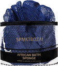 African Net Sponge Authentic, Loofah Exfoliating Body Scrubber Bath Sponge, African Exfoliating Net Sponge Back Scrubber Washcloth for Shower, Body Care Bathing Accessories (Blue)