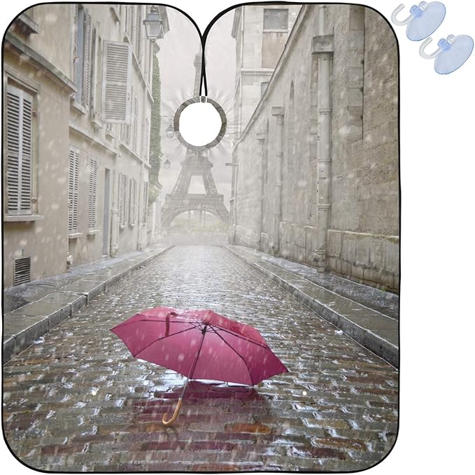 visesunny Professional Barber Cape Polyester Hair Cutting Salon Cape Apron Anti-Static Beard Bib Grooming Apron