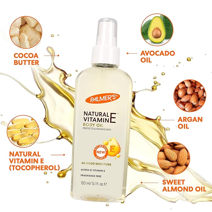 Palmer's Vitamin E Multi-Purpose Body Oil,5.1 Ounce,(Pack of 2)