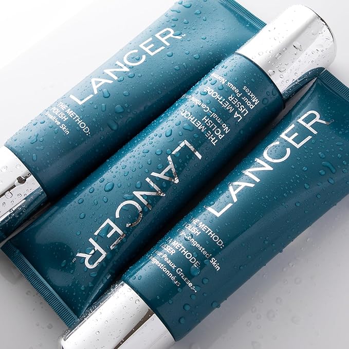 Lancer Skincare The Method: Polish Facial Exfoliator, Daily Exfoliating Face Scrub with Natural Minerals, Sensitive Dehydrated Skin, 4.2 Fluid Ounces