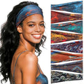 Headbands for Women, 8 Pack Non-Slip Moisture Wicking Sports Wide Head Bands, Stretchy Elastic Fabric, Multiple Colors Securing Hair for Fashion, Sports, Yoga, Running, Daily Life
