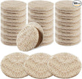 Bokon Loofah Exfoliating Face Pads 2.36 Inches Round Natural Loofah Sponge Body Face Scrubber Remove Dead Skin Facial Pad Bulk for Bath Shower Spa Skin Cleaning Women Men(100 Pcs,Beige)