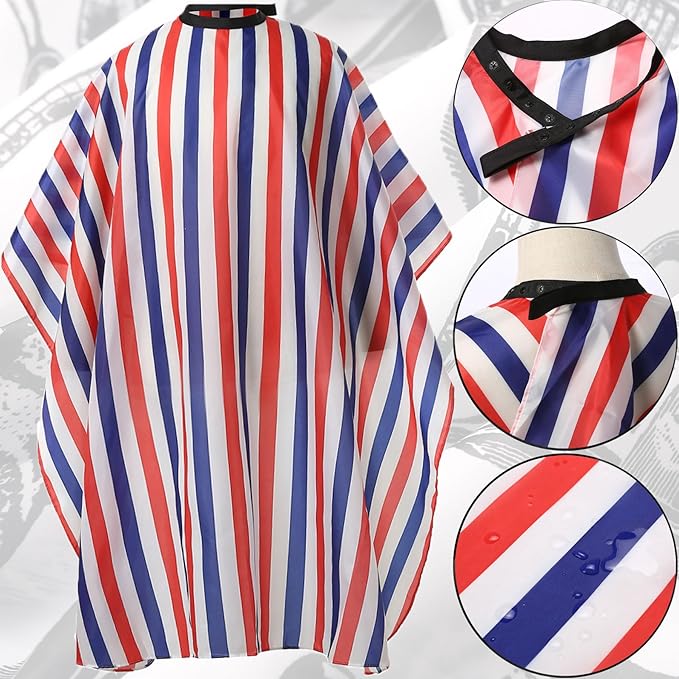 Professional Hair Cutting Cape with Adjustable Snap Closure, Salon Barber Cape,Waterproof Hairdressing Salon Cape Multicolor