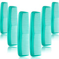 Leinuosen 12 Pieces Hair Combs Set Pocket Plastic Fine Tooth Dressing Comb for Women and Men, Peines Para Cabello(Cyan-blue)