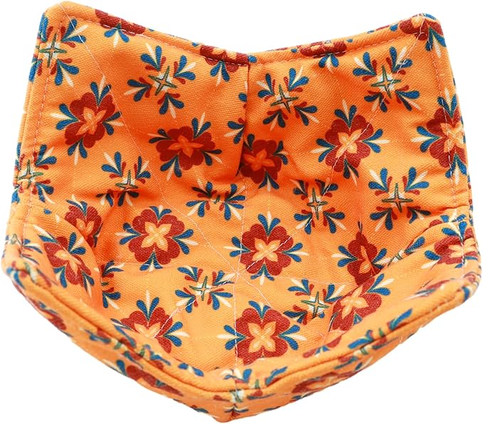 Cotton Microwavable Bowl Cozy, Microwave-Safe Hot Bowl Holders, Soup Bowl Cozy Bowl Hot Pads (V)