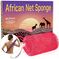 ARCH&M Authentic African Net Sponge - Extra-Long 53" Back Scrubber, Quick-Dry Exfoliating Shower Loofah for Women and Men Daily Use, Soft Mesh for Sensitive Skin, Travel-Friendly Bath Accessories Gift
