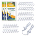GumChucks Floss for Teeth - Flossing for Kids and Adults - Orthodontic Flossers for Braces - Dental Gum Floss Picks for All Ages (Flossing Tips Bundle - 90 Tips)