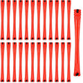 WILLBOND 60 Pcs Short Perm Rods Natural Hair Perm Rods with Elastic Rubber Band Non Slip Plastic Perming Cold Wave Kit for Women Hairdressing Styling Tool(0.2 Inch,Red)