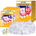XPCARE Steam Eye Masks for Dry Eyes, Self Heated Steam Warm Eye Mask, Disposable Heated Eye Mask for Dark Circles, Puffy Eyes, Relief Stress Eye Fatigue (48PACK-Chamomile)