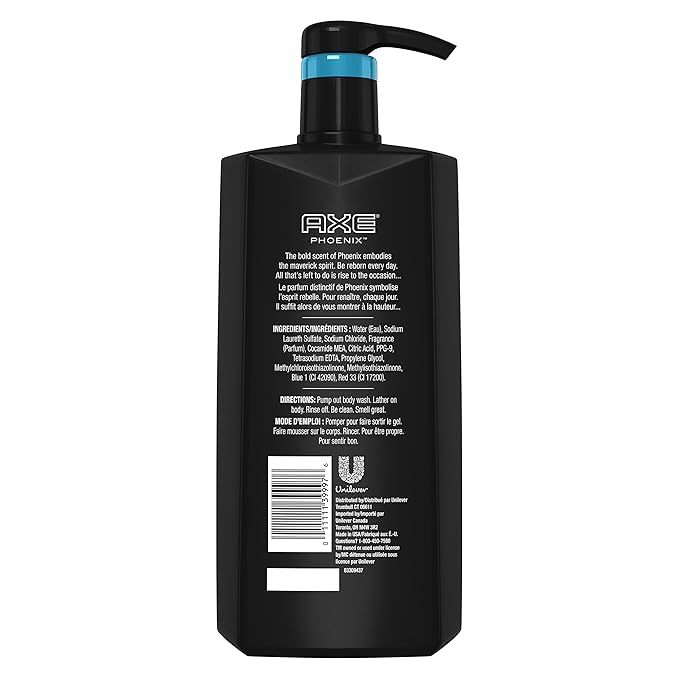 AXE Body Wash for Men, Phoenix, 28 oz with Pump