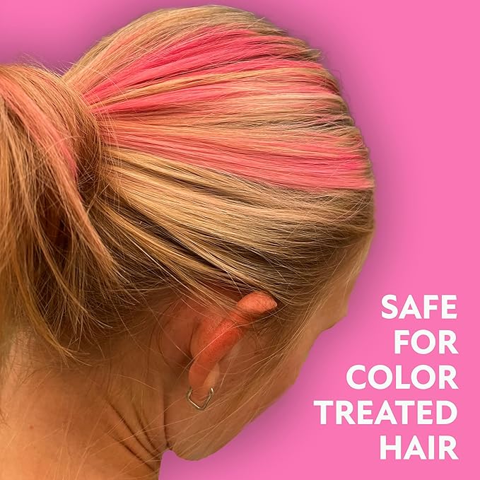Fun In by Sun In Temporary Hair Color with Easy Brush Applicator for Kids, Teens & Adults - Washable One day color for Festivals, Events & Parties - All Hair Types