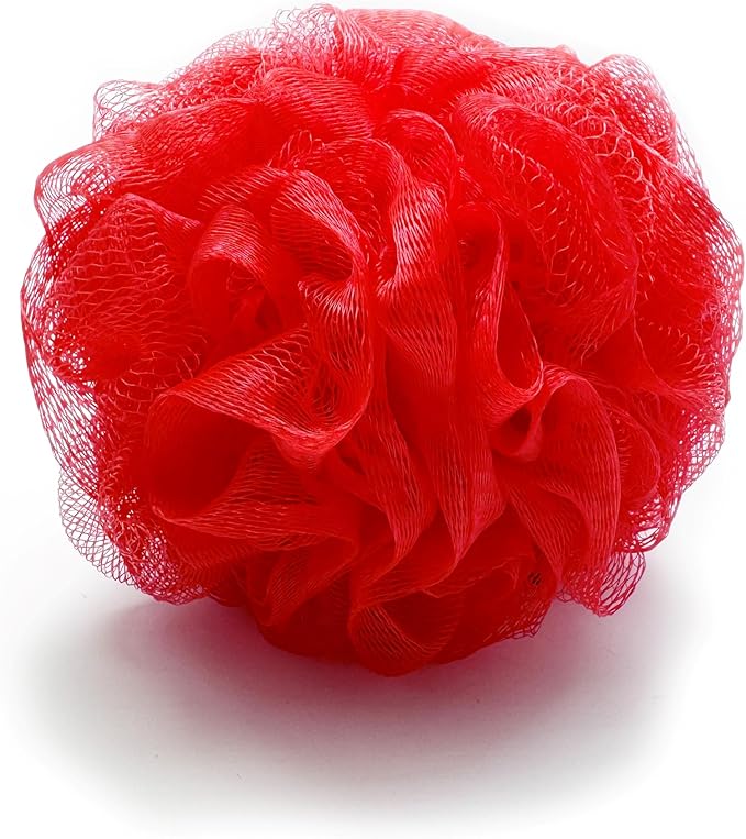 Amazon Basics Exfoliating Bath and Shower Loofah, Multicolor, Pack of 6