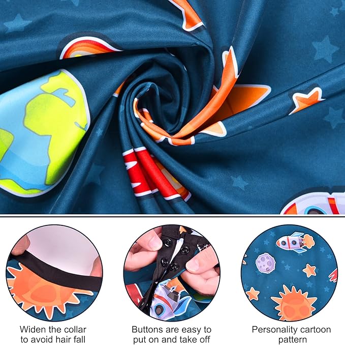 Kids Barber Cape - Professional Hair Cutting Cape,Salon Capes for Hair Stylist Shampoo Haircut Cape Barber Supplies