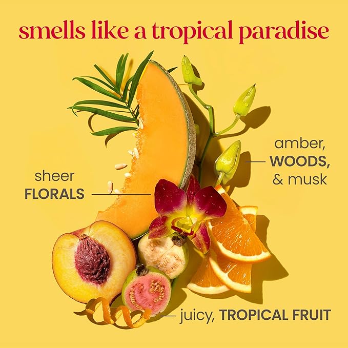 Burt's Bees Boosted Body Moisturizing Melt With a Ceramide, Niacinamide and Peptide Complex, Intense Skin Hydration, Cream-to-Oil Body Lotion Helps Support Skin Barrier, Tropical Scented, 4 oz. Tube