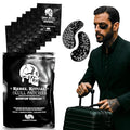 Skull Under Eye Patches for Men, Collagen Hydrogel Eye Masks, Cooling Hydrating Under Eye Patches with MicroFlow Design, 7 Pairs