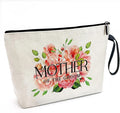 Mother of the Groom Funny Cosmetic Bag, Canvas Toiletry Storage Pouch Travel Zipper Makeup Bag, Wedding Engagement Shower, Present for Mother Women, Wedding Gifts for mom friend coworker Sister BFF