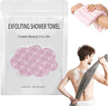 Exfoliating Shower Towel 47", Premium Scrub Bathroom Set for Smooth Skin, Advanced Exfoliating Microfiber Towel, Quick Drying Durable and Gentle for Sensitive Skin
