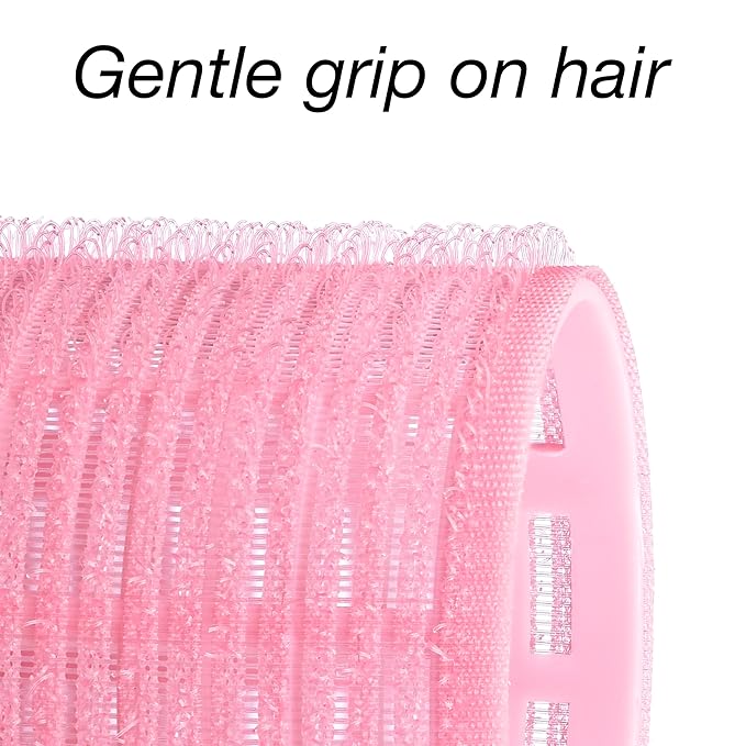 24pc Hair Rollers Collection - Pastel Colored Classic Hair Rollers for Curls & Lift, Self-Grip Velcro Hair Curlers for Women In Assorted Sizes