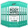 No-Rinse Body Wipes for Adults – XL Ultra Thick Bathing Wipes, Unscented with Aloe & Vitamin E, Hypoallergenic Full Body Washcloths for Women, Men & Elderly, Travel & Camping (100 Count)