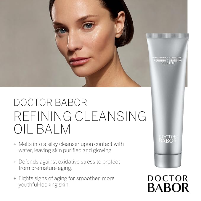 BABOR DOCTOR Refining Cleansing Oil Balm – Deep Pore Cleansing Face Balm that Transforms to Oil, Makeup Remover & Gentle Exfoliating Cleanser