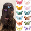 NAISIER Hair Claw Clips Jaw Clips 1.8 inch Clear Butterfly Hair Accessories for Girls and Women (Small sized, 24 pack)