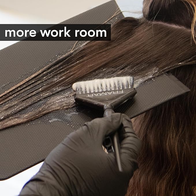 FRAMAR Extra Large Balayage Board - Extra Large Surface For Highlights, Highlighting Board, Foil Board, Hair Salon Supplies, Textured Surface For Enhanced Precision - Black