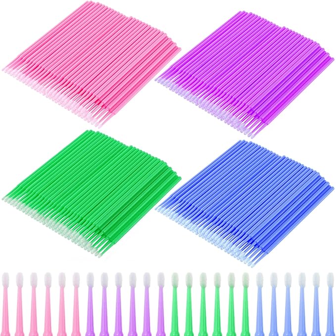 Pndeyo 400pcs Sewing Machine Cleaning Brushes, Disposable Cleaning Swabs Sewing Machine Cleaning Tools Kit, Multi Purpose Clean Swab Sticks for Paint Sewing Machine Glasses Jewelry Makeup Clean