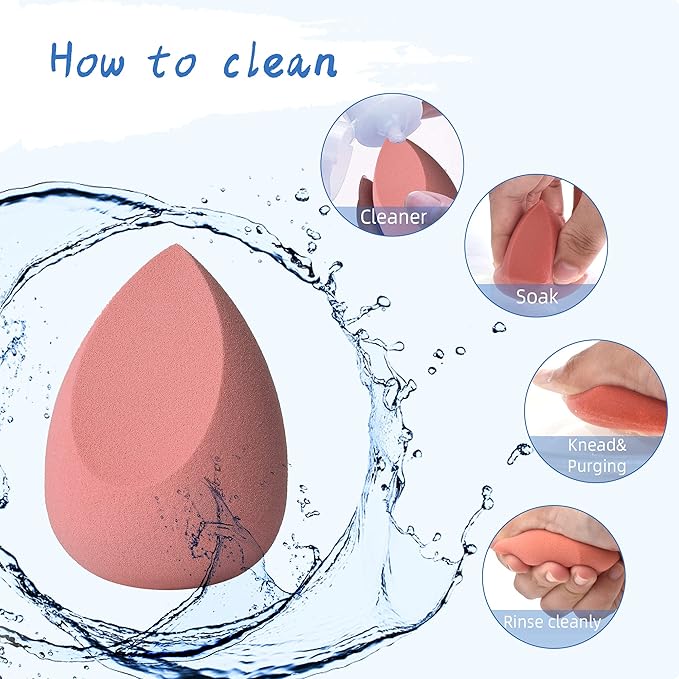 COSTICA Makeup Sponge Set Blender, Beauty Sponge Makeup Blender Flawless for Liquid - Multi Colored 8 pcs Exquisite Packeged