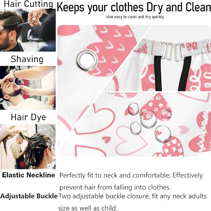 visesunny Professional Barber Cape Polyester Hair Cutting Salon Cape Apron Anti-Static Beard Bib