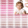 CÉLLOT 360PCS Small Hair Ties,No Crease Pinky Baby Hair Ties,2cm in Diameter Rubber Elastic Hair Ponytail Holder Hair Accessories for Baby Girls Toddlers Kids