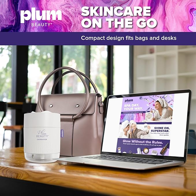 Portable Facial Steamer - Face Steamer for Facial Deep Cleaning, Facials and Hair Steamers for Home Facials Spa, Nano Ionic Face Cleanser Professional, USB Powered 2 Settings, Up to 12 Hour Use