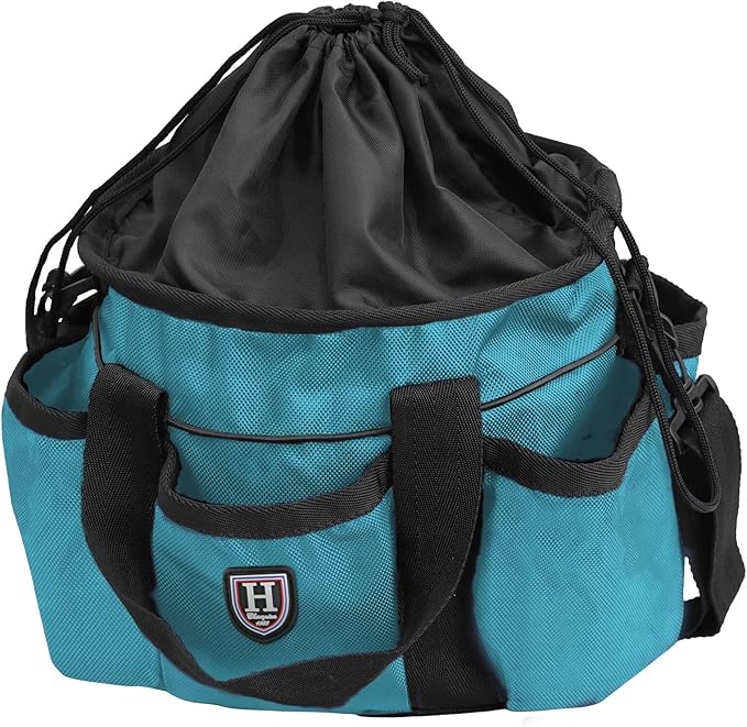 Harrison Howard Premium Horse Grooming Organizer Bag Horse Grooming Tote Bag-Teal
