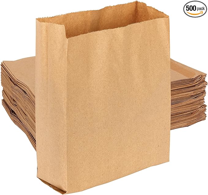 Hospeco - GID-HOSKL-260 KL Waxed Kraft Feminine Hygiene Liner Bag with Gusset ,10.25” x 7.5” x 3.5”,(Case of 500)