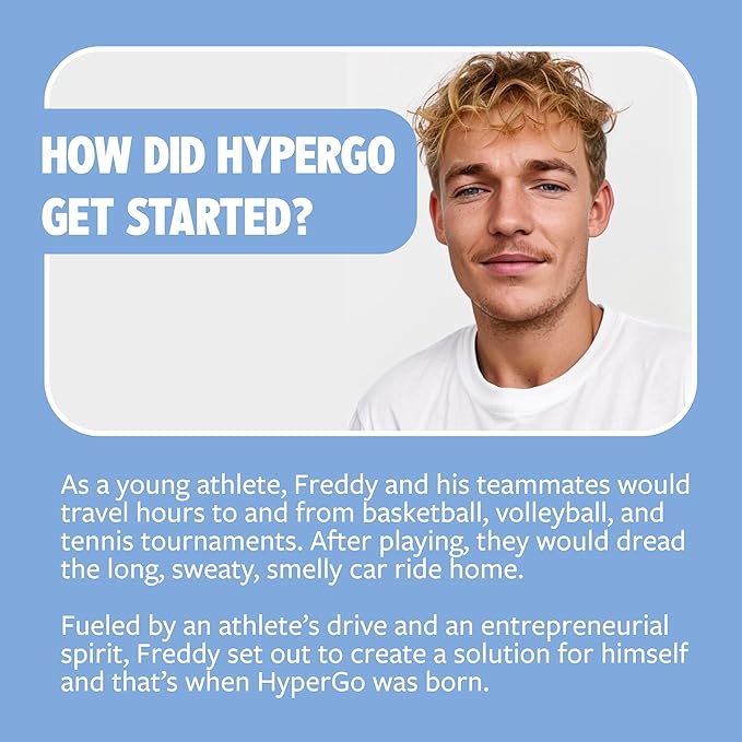 HyperGo XL Body Wipes for Women & Men – 12" x12" Rinse-Free Full Body Cleansing Wipes 2-20 Count Packs - Unscented | Biodegradable, Hypoallergenic, Aloe-Infused | Gym, Festival, Camping Essentials