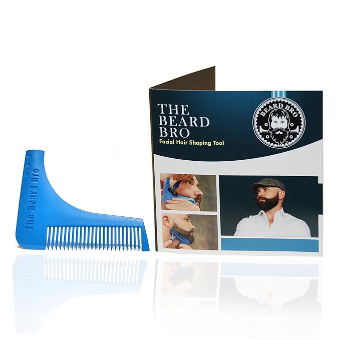 The Beard Bro- 7 Tools in 1 Professional Beard Shaping Tool For Perfect Lines and Symmetry- THE FIRST & ORIGINAL