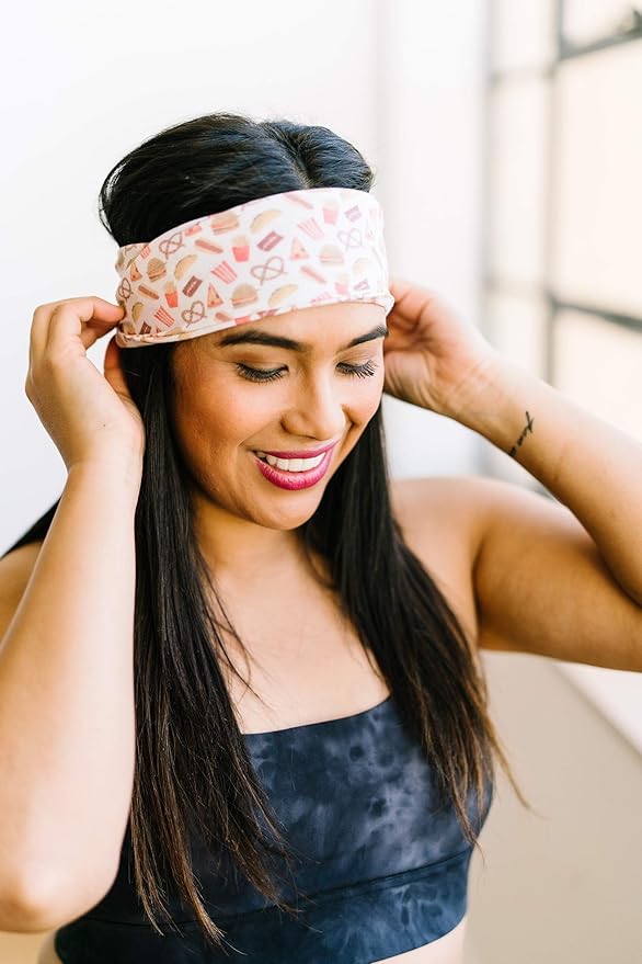 Maven Thread 4" Wide Workout Headbands for Women (2 Pack) – Non-Slip Sweatbands for Gym, Running & Yoga