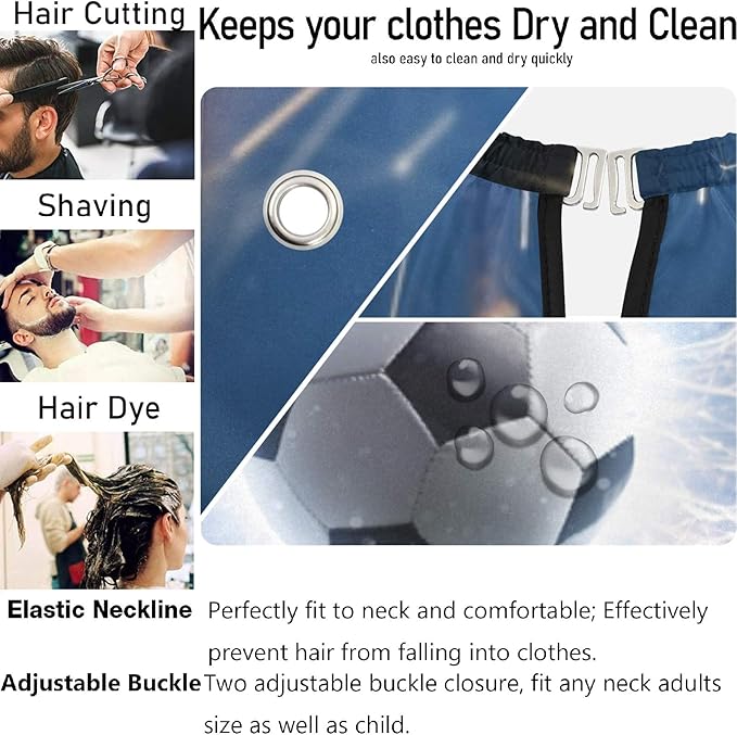 visesunny Professional Barber Cape Polyester Hair Cutting Salon Cape Apron Anti-Static Beard Bib