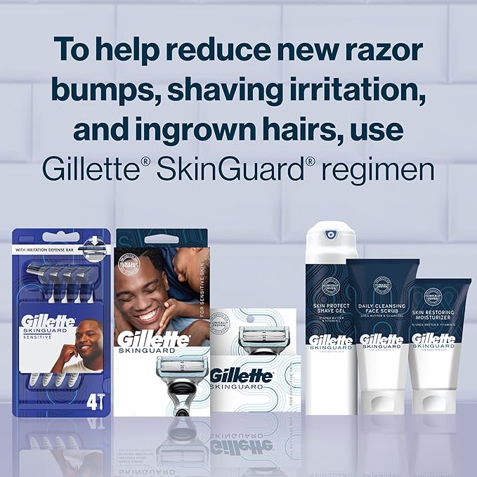 Gillette SkinGuard Face Scrub for Men, 5 oz Daily Cleansing Exfoliating Face Scrub with Shea Butter and Charcoal
