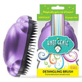 Knot Genie Detangling Hair Brush for Kids (Lilac Loveliness) | Original Full Size | Perfect for Curly Hair, Gently Separate Tangles, Leaves Hair Smooth & Shiny | The Pain Free Knot Detangler