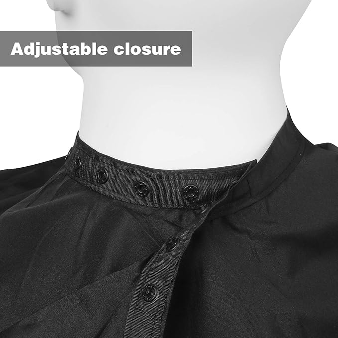 Professional Salon Barber Cape for Men/Women - Hairdressing Waterproof Hair Cutting Cape with Adjustable Snap Closure,Salon