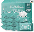 Adult Body Bathing & Incontinence Wipes, Extra Large 8” x 12” No Rinse Body Cleansing Cloths – Disposable Washcloths for Elderly Care, Bed Bathing & Daily Hygiene - 600 Count