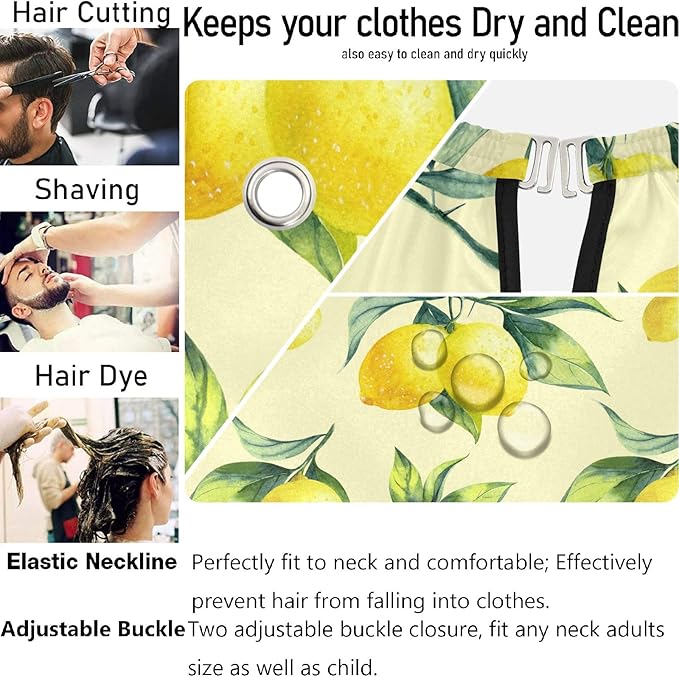 visesunny Professional Barber Cape Polyester Hair Cutting Salon Cape Apron Anti-Static Beard Bib Grooming Apron