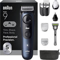 Braun Series 9 All-in-One Beard & Body Grooming Kit for Men, Cordless Trimmer, Hair Clippers & Shaver for Face, Hair & Body with Gillette Labs Razor, AIO 9530