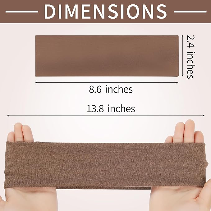 12 Pack Headbands for Women, Elastic Soft Hair Bands for Workout, Yoga, Running, Fitness