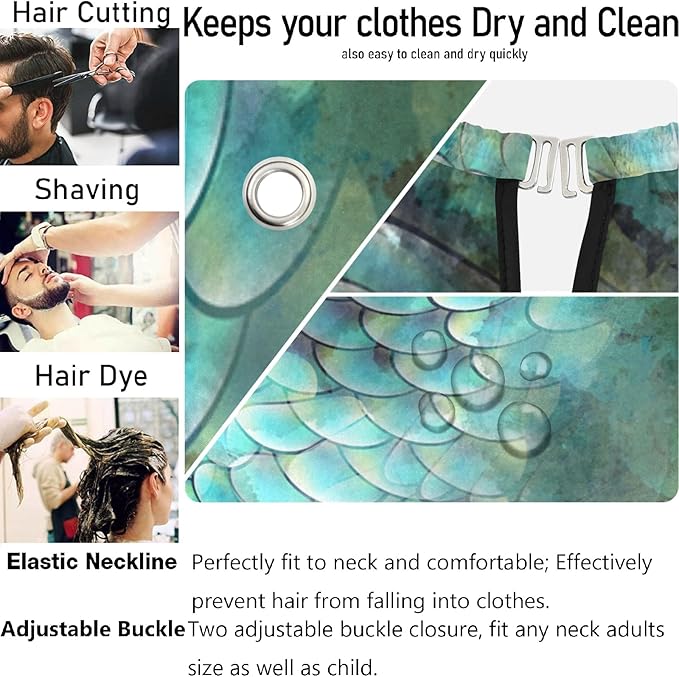 visesunny Professional Barber Cape Polyester Hair Cutting Salon Cape Apron Anti-Static Beard Bib