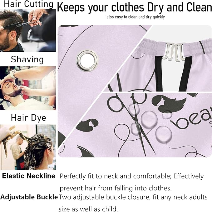 Stylish Barbershop Salon Barber Cape Haircut Cape Salon Apron Unisex Hair Cutting Apron for Men Women