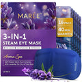 MAREE Heated Eye Masks for Dry Eyes – Steam Eye Mask Disposable – Lavender Self Heating Eye Mask for Puffy Eye – Facial Steamer Alternative for Relaxation – Warm Compress for Eyes – Spa Gift for Women