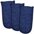 DII Basic Terry Collection Quilted 100% Cotton, Pan Handle, Nautical Blue, 3 Piece